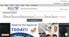 Desktop Screenshot of hallchevybuick.com