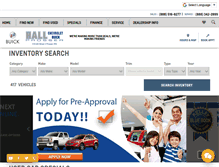 Tablet Screenshot of hallchevybuick.com